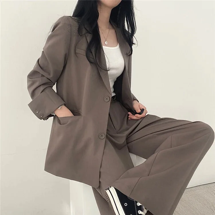 സോഫിയ (Sophia)® | Blazer And Straight-Leg Pants Set For Women - Image 18