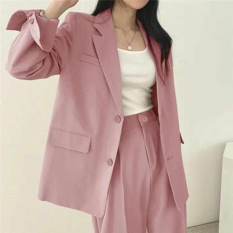സോഫിയ (Sophia)® | Blazer And Straight-Leg Pants Set For Women - Image 2