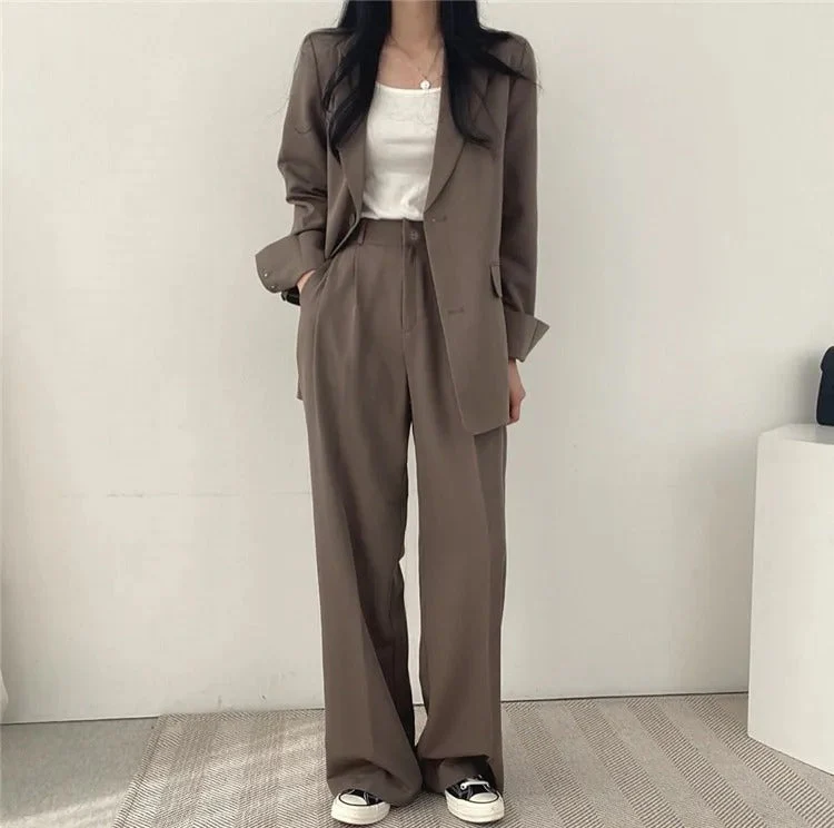 സോഫിയ (Sophia)® | Blazer And Straight-Leg Pants Set For Women - Image 21