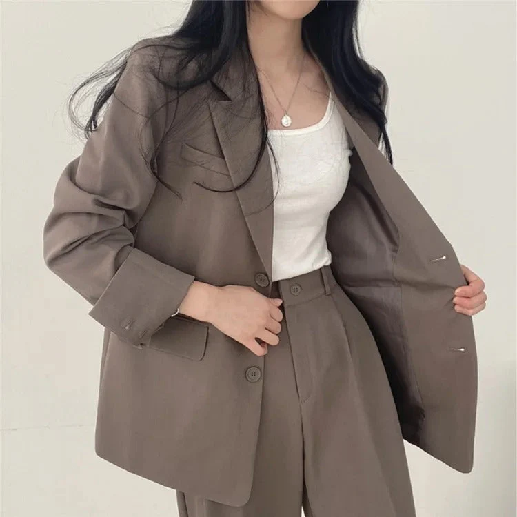 സോഫിയ (Sophia)® | Blazer And Straight-Leg Pants Set For Women - Image 25