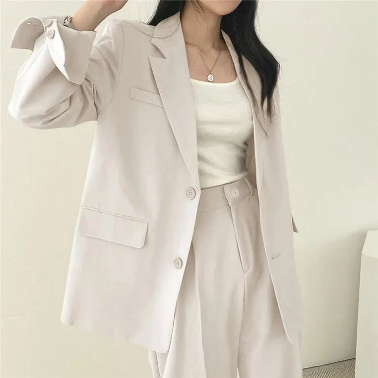 സോഫിയ (Sophia)® | Blazer And Straight-Leg Pants Set For Women - Image 8