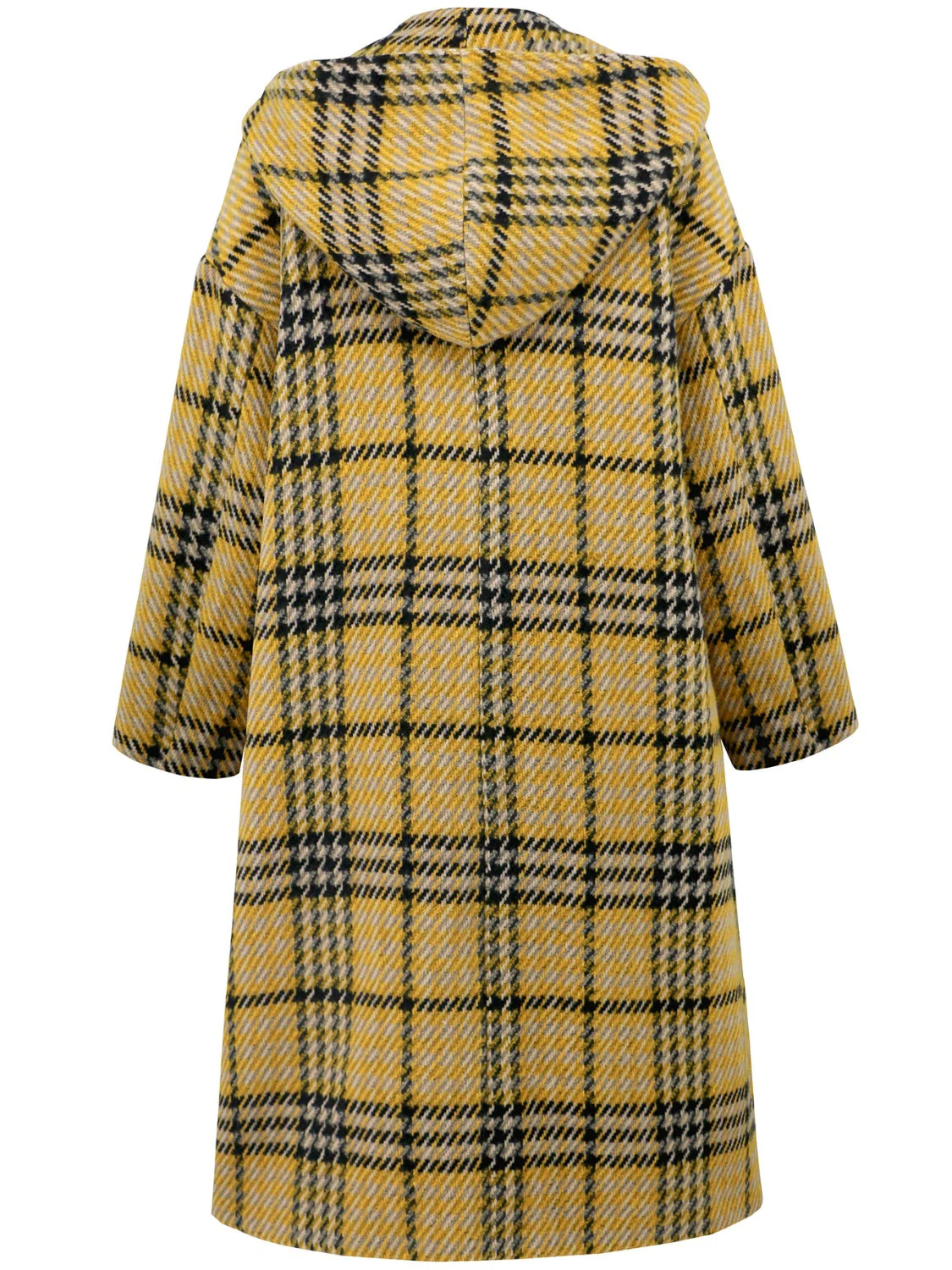 Abigail | Checked double breasted long sleeve coat - Image 16