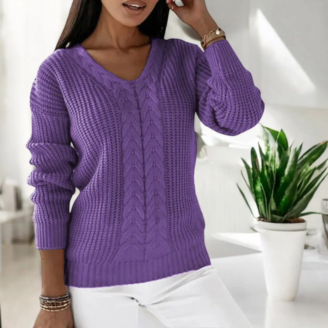 Abigail | Elegant cable knit sweater - Image 10