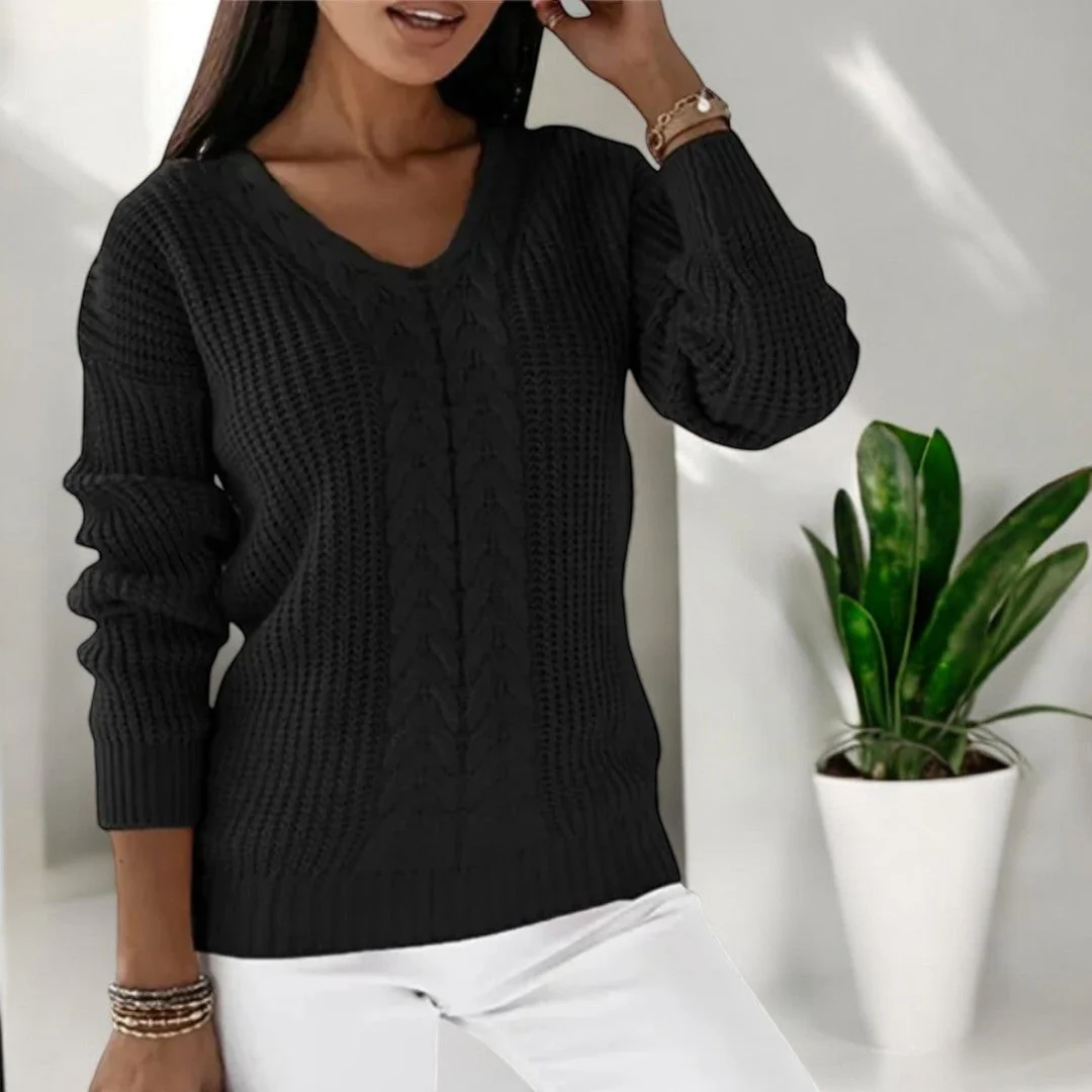 Abigail | Elegant cable knit sweater - Image 7