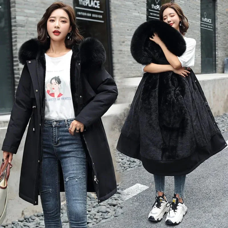 Abigail | Fleece hooded parka for women