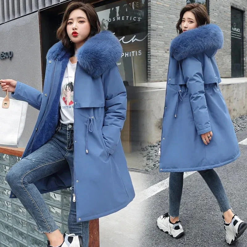 Abigail | Fleece hooded parka for women - Image 4