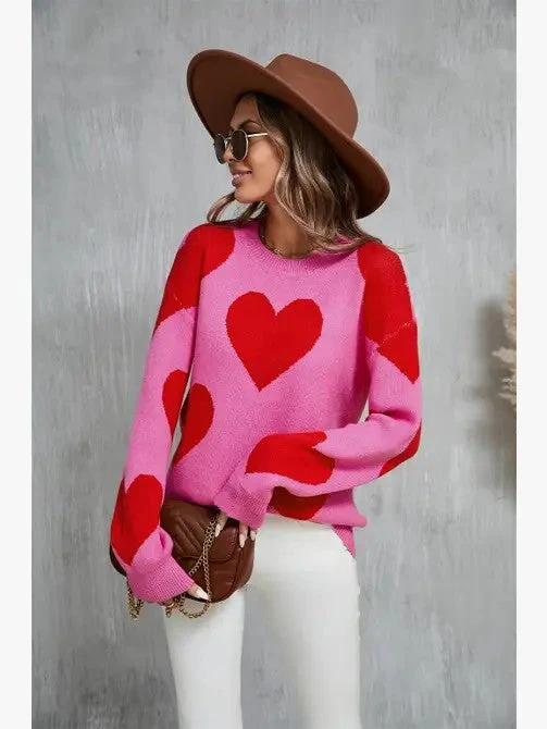 Adela | Heart knit sweater