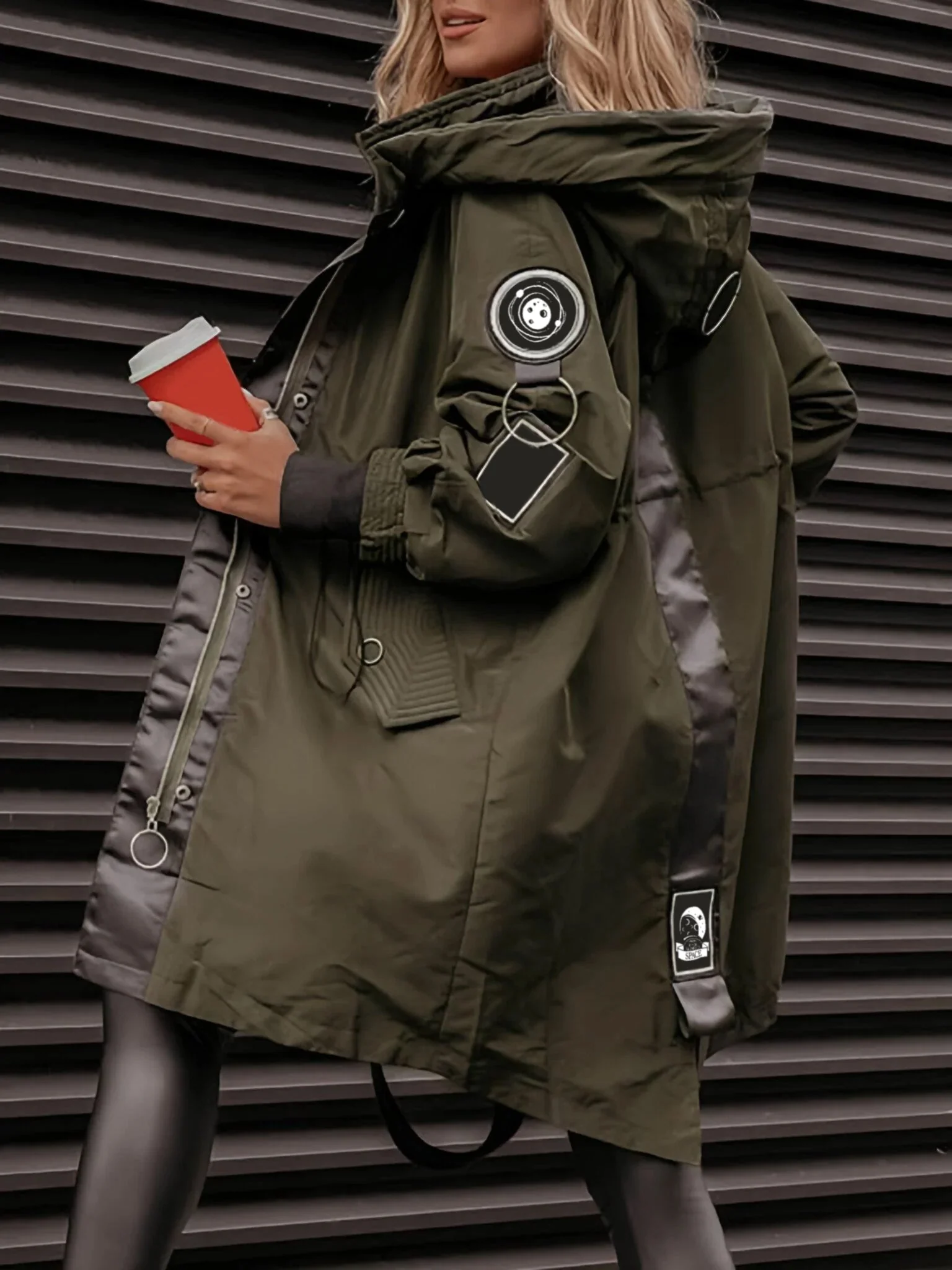 Adela | Long sleeve hooded jacket for women - Image 3