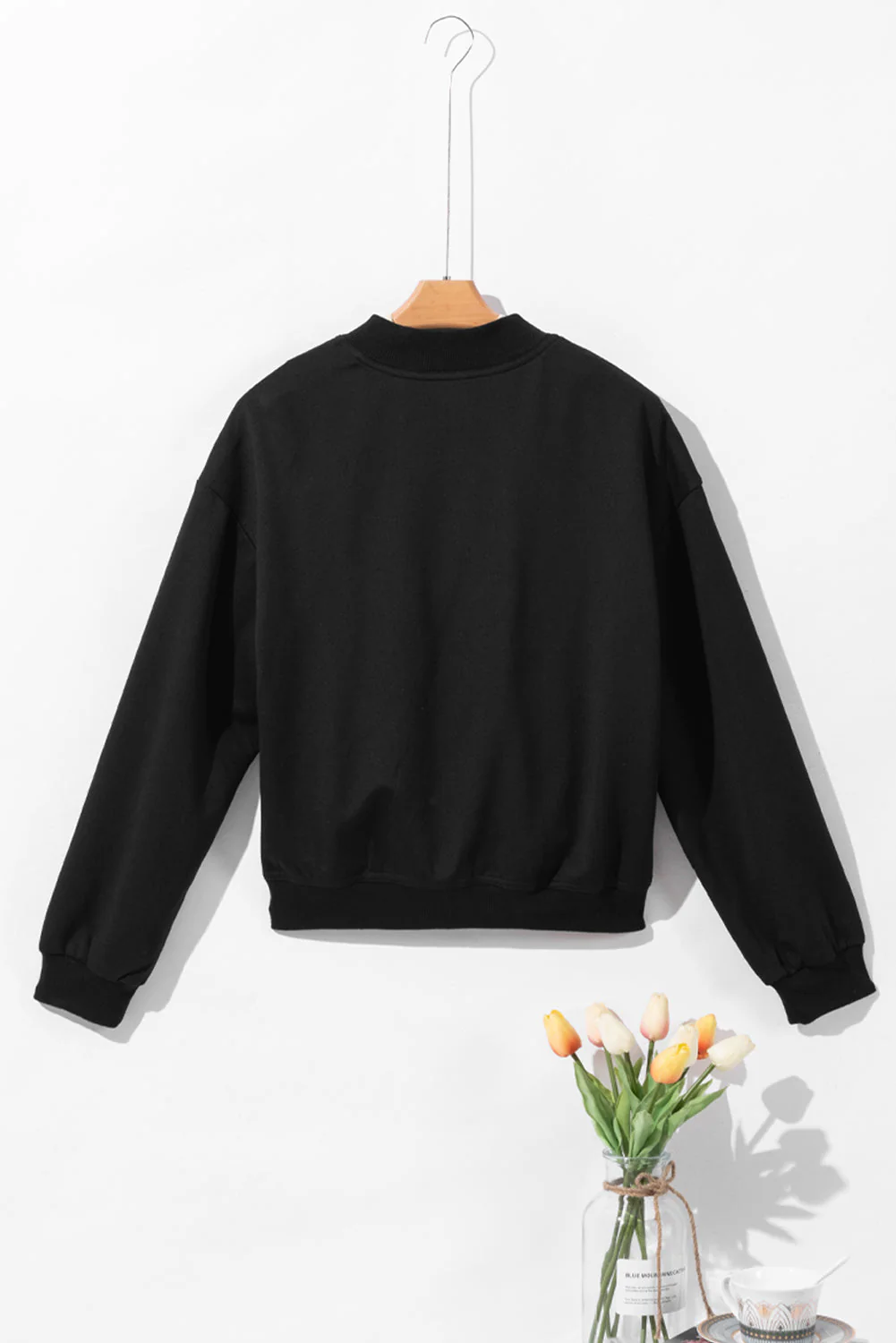 Adela | Long sleeve jacket with pockets and snap buttons - Image 3