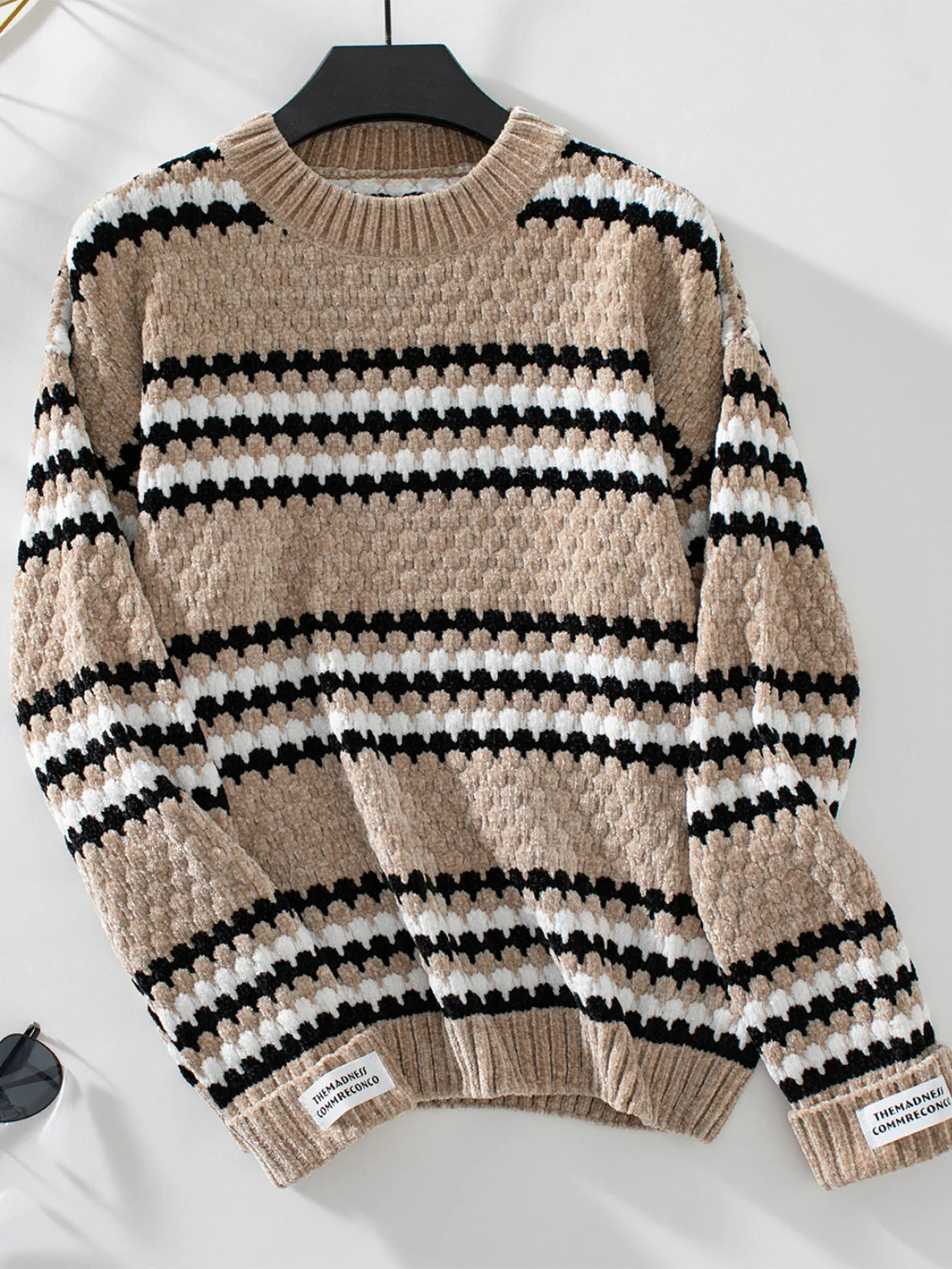Adele | Striped long-sleeved sweater with a crew neck - Image 6