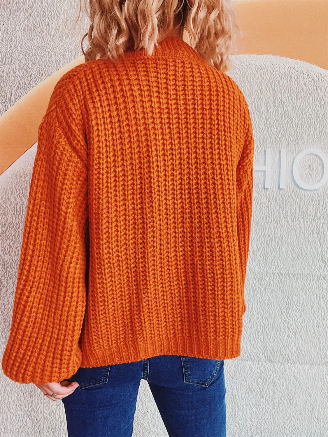 Adelheid | Long sleeve cardigan with buttons - Image 13