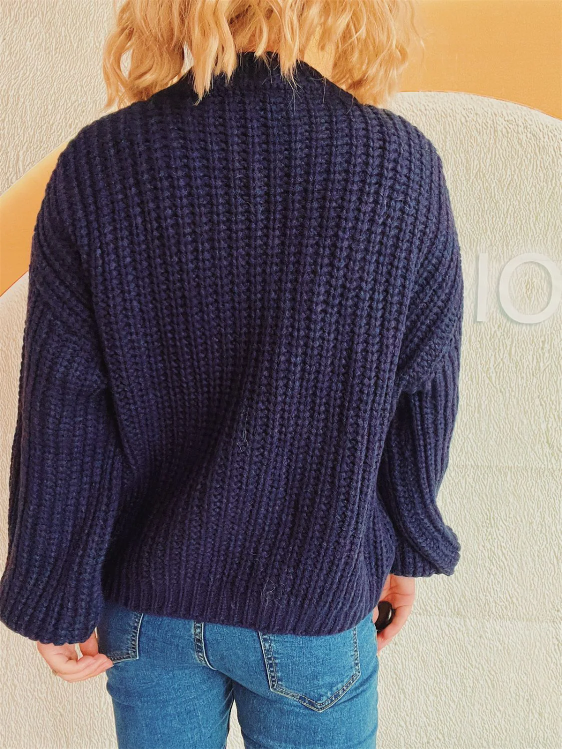 Adelheid | Long sleeve cardigan with buttons - Image 26