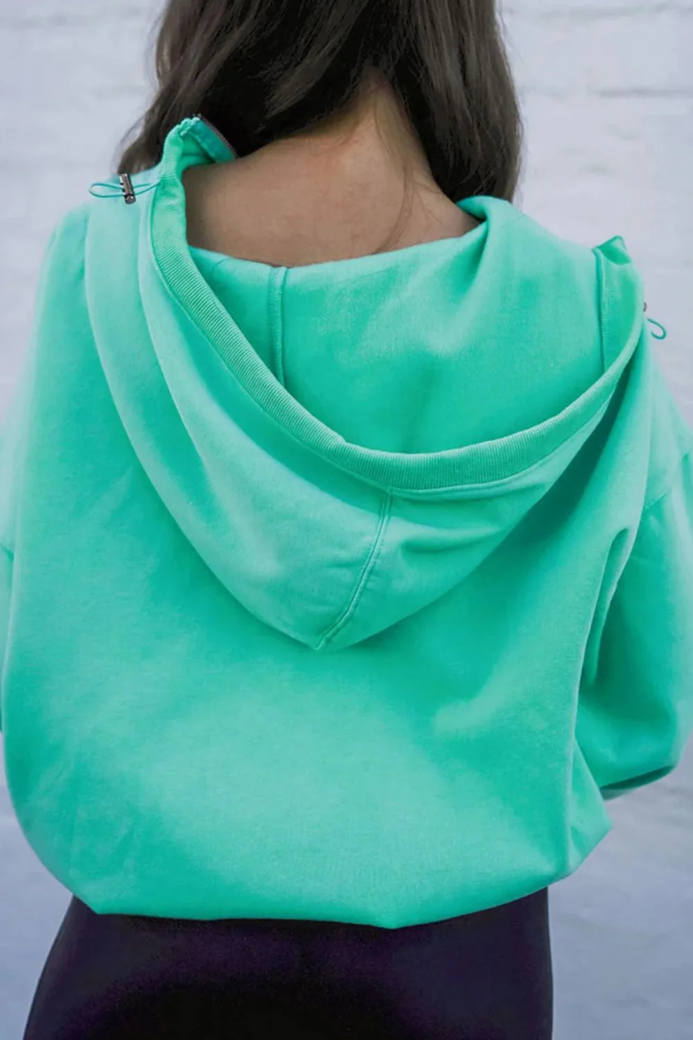 Adelheid | Long sleeve half zip hoodie with pockets - Image 2