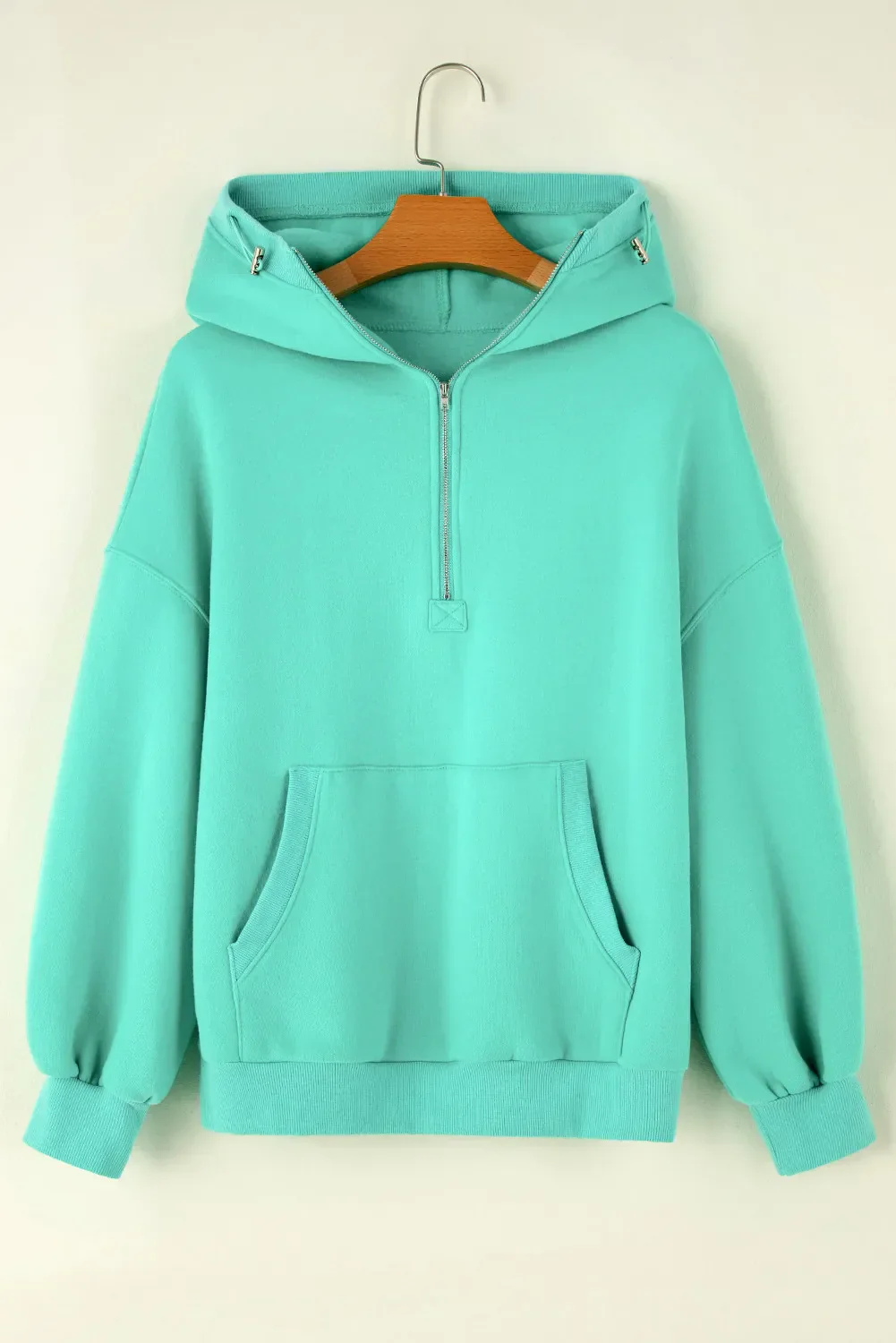Adelheid | Long sleeve half zip hoodie with pockets - Image 3