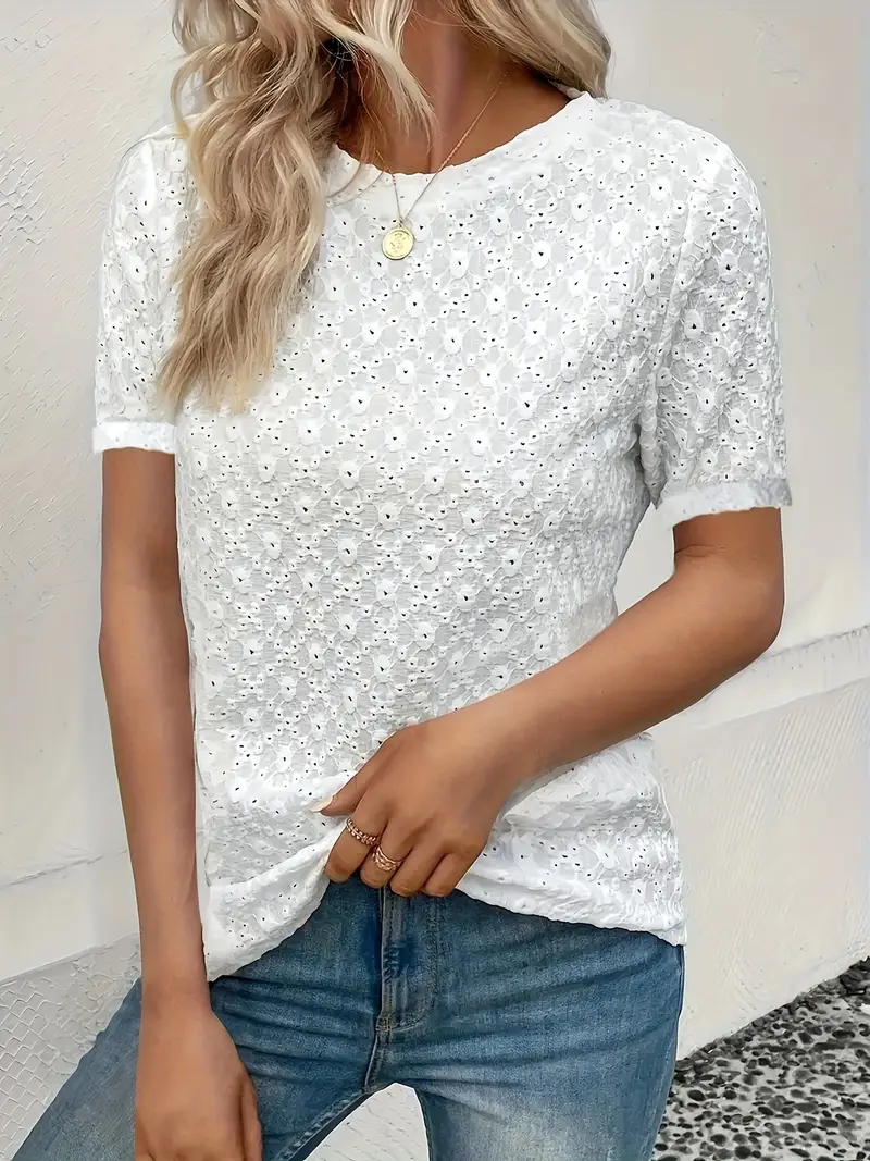 Adelina® | Casual T-Shirt With Short Sleeves For Spring And Summer For Women - Image 3