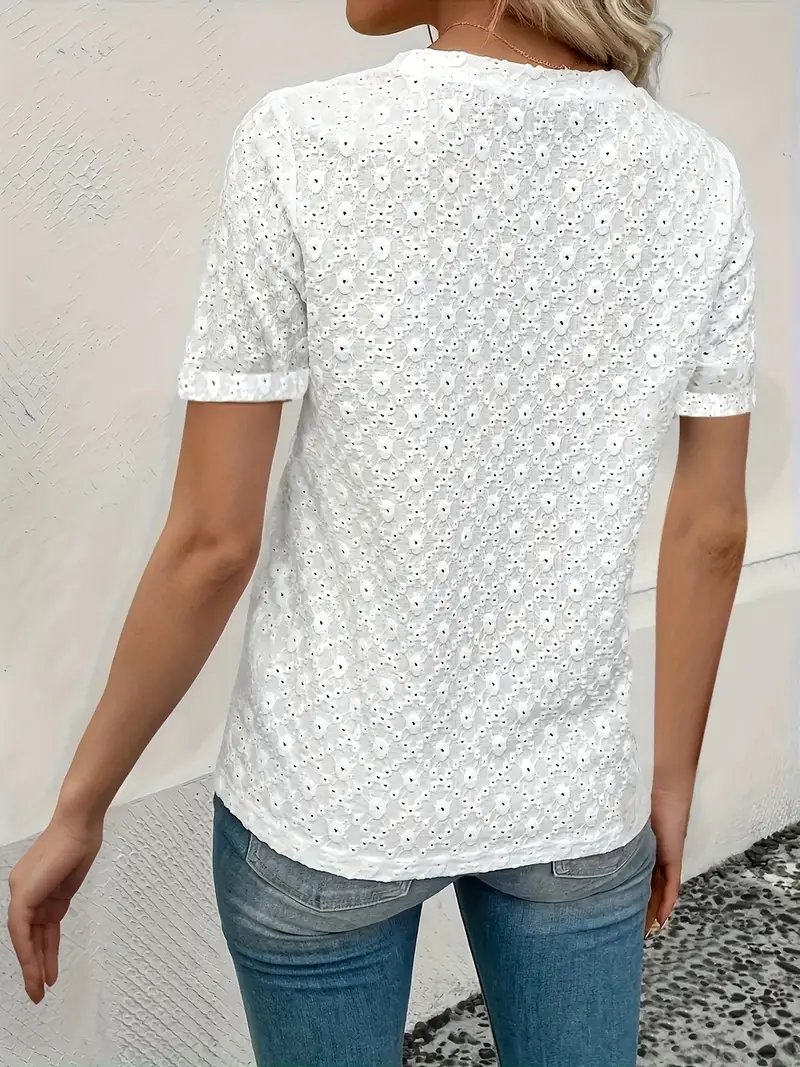 Adelina® | Casual T-Shirt With Short Sleeves For Spring And Summer For Women - Image 4