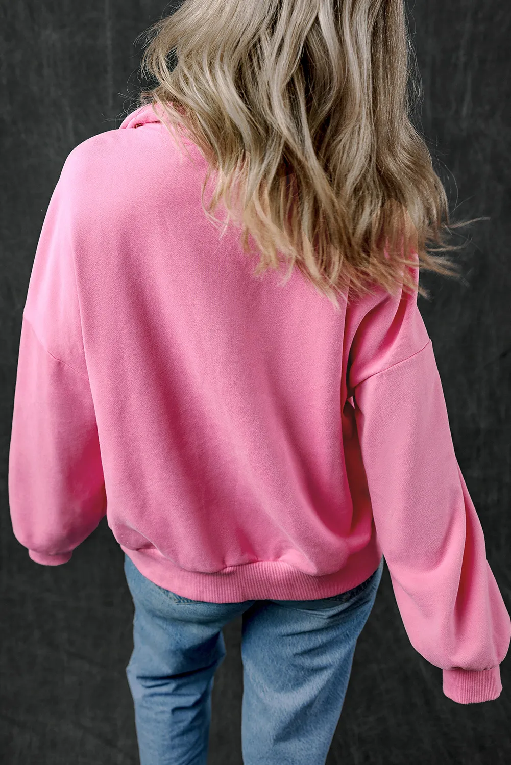 Adriana | Long sleeve half zip sweatshirt - Image 8