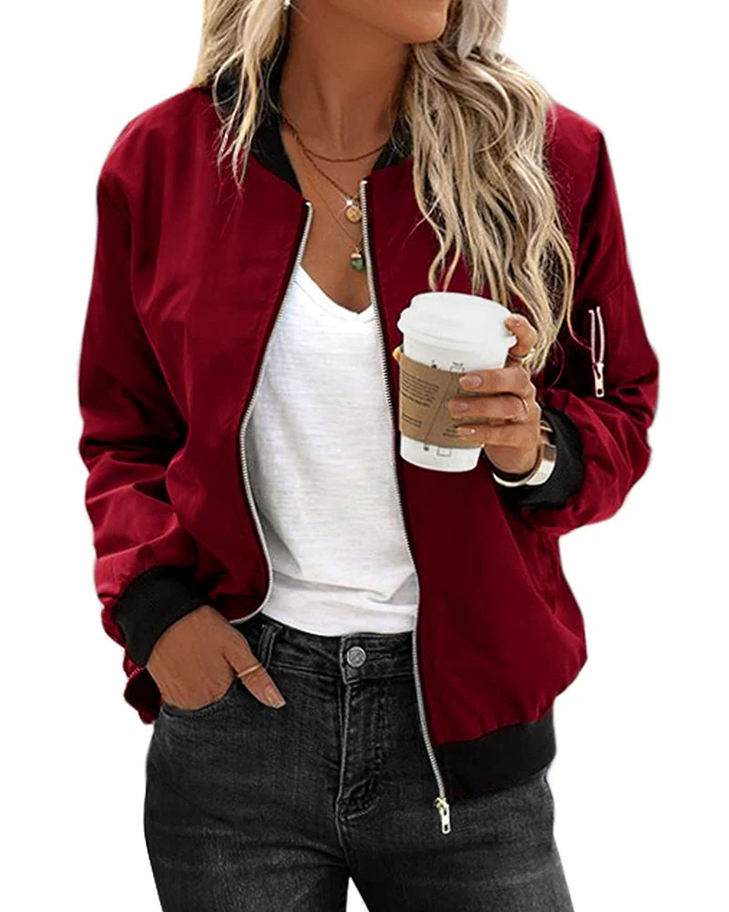 Adriana | Classic bomber jacket for women - Image 2
