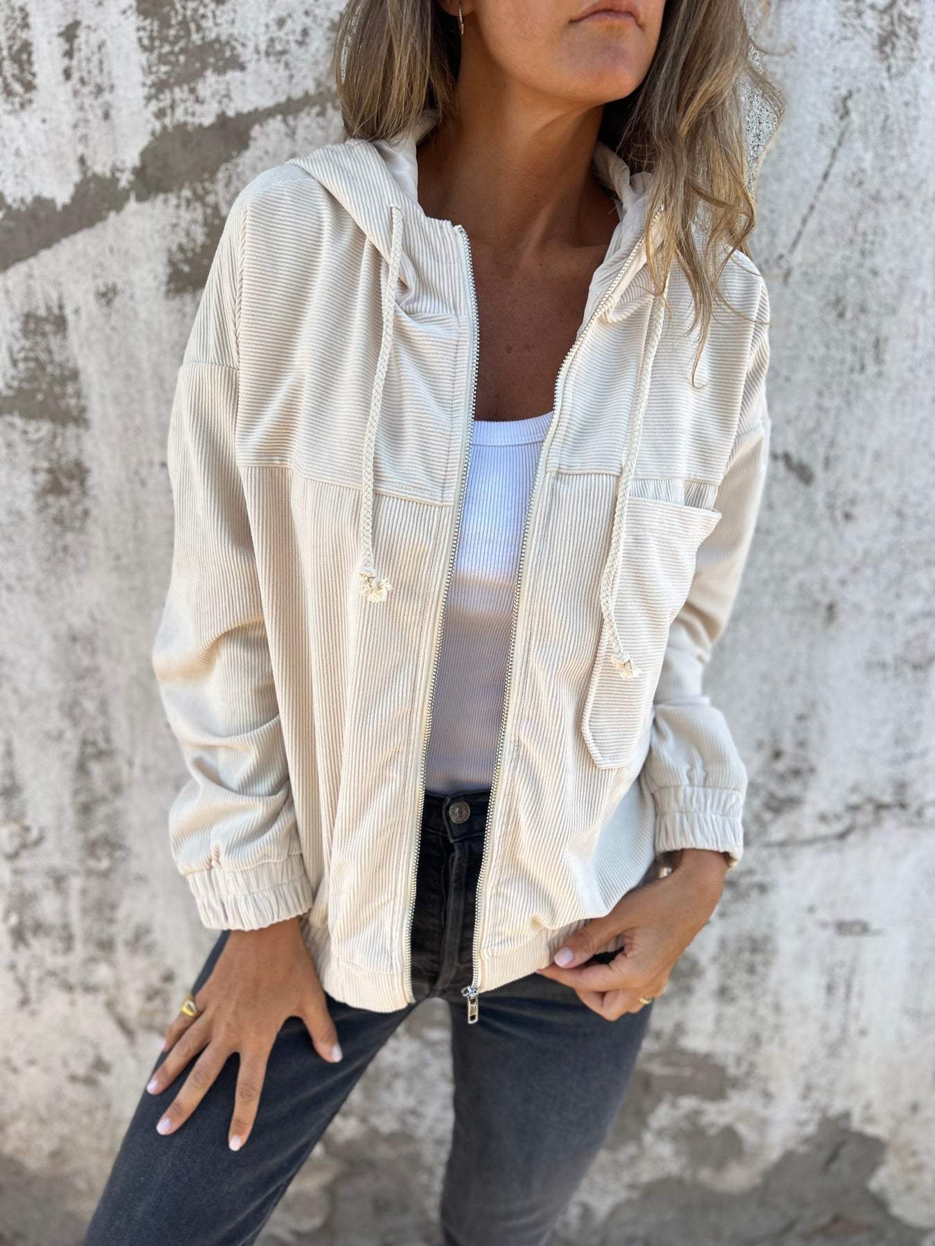 Adrianna® | Casual Hooded Zip-Up Jacket - Image 5