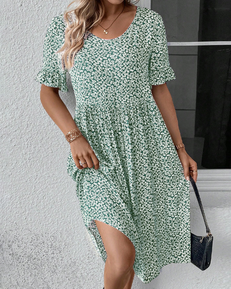 Adrianna® | Elegant Floral Midi Dress - Image 7