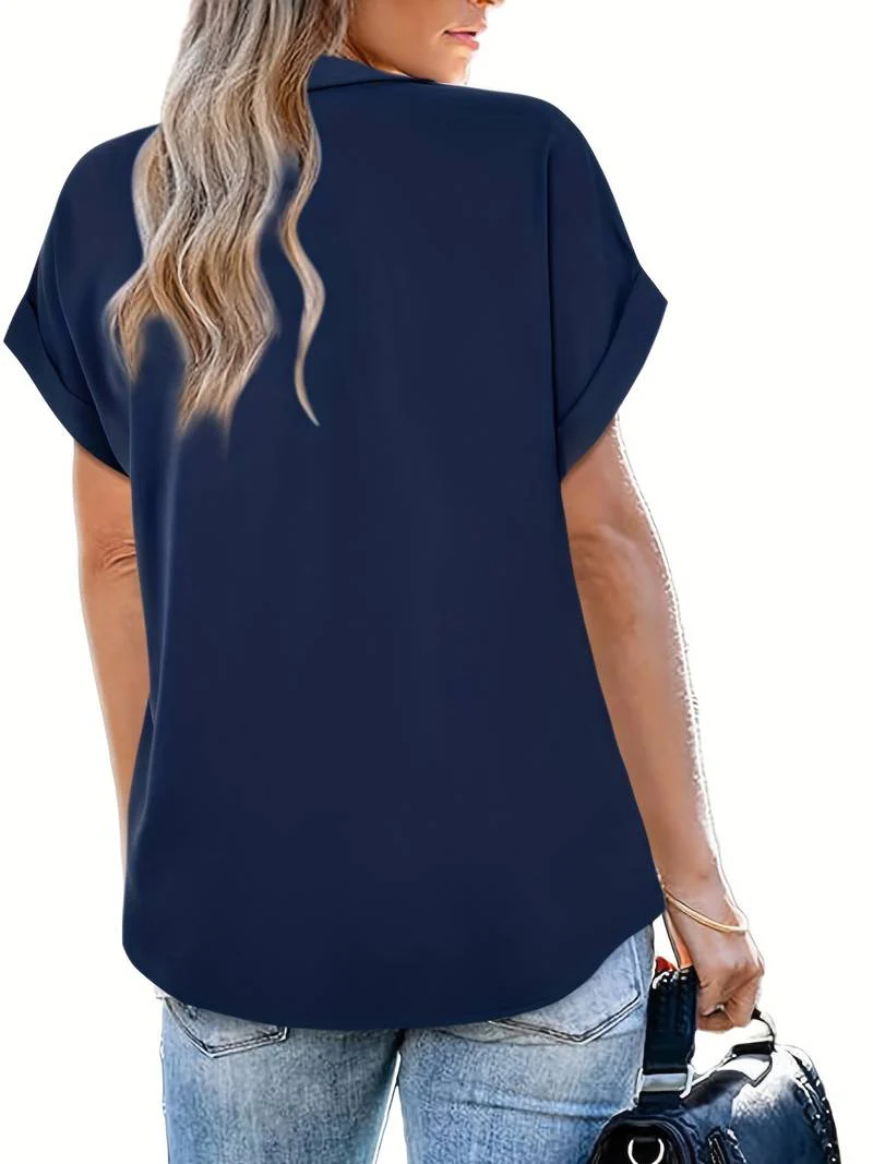 Adriela® | Casual Summer Shirt With Turn-Down Collar For Women - Image 23