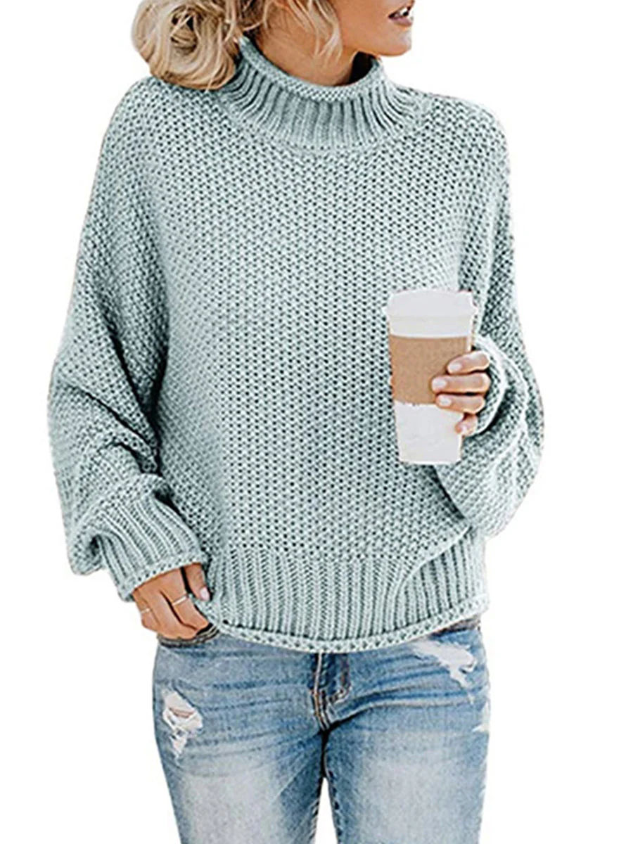 Agnes | Pullover with a turtleneck and dropped shoulders - Image 18