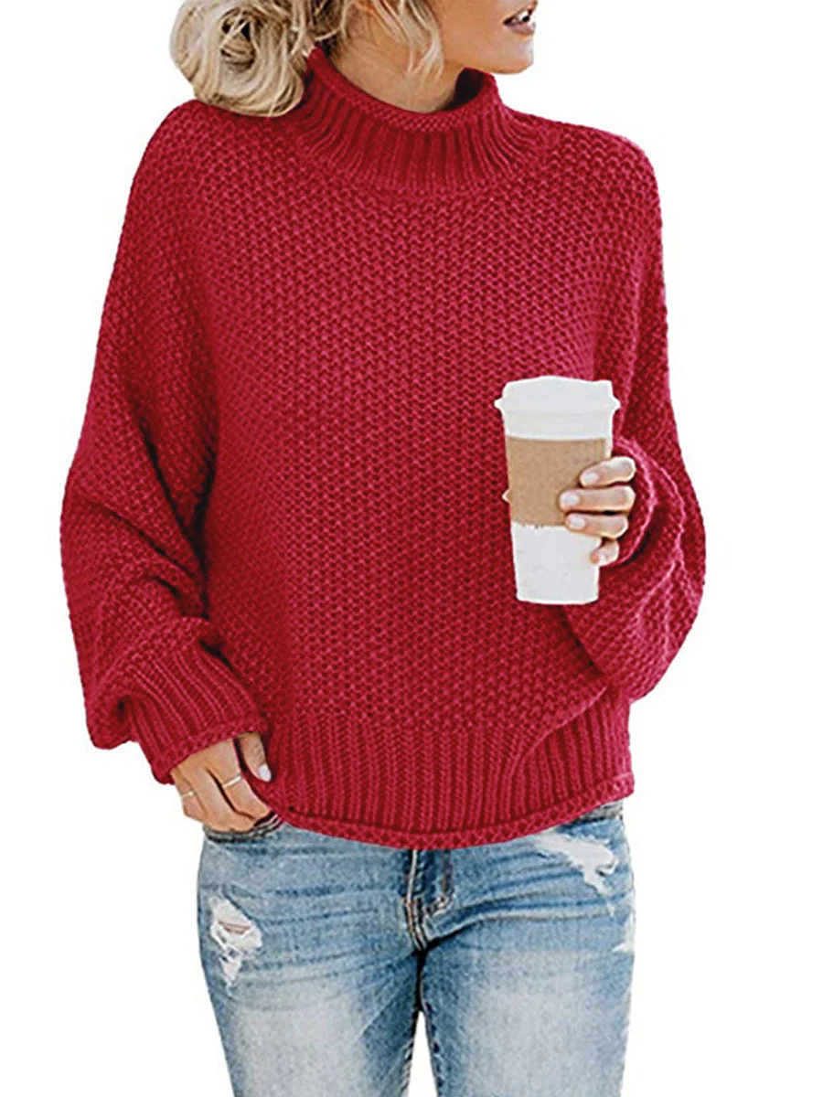 Agnes | Pullover with a turtleneck and dropped shoulders - Image 19
