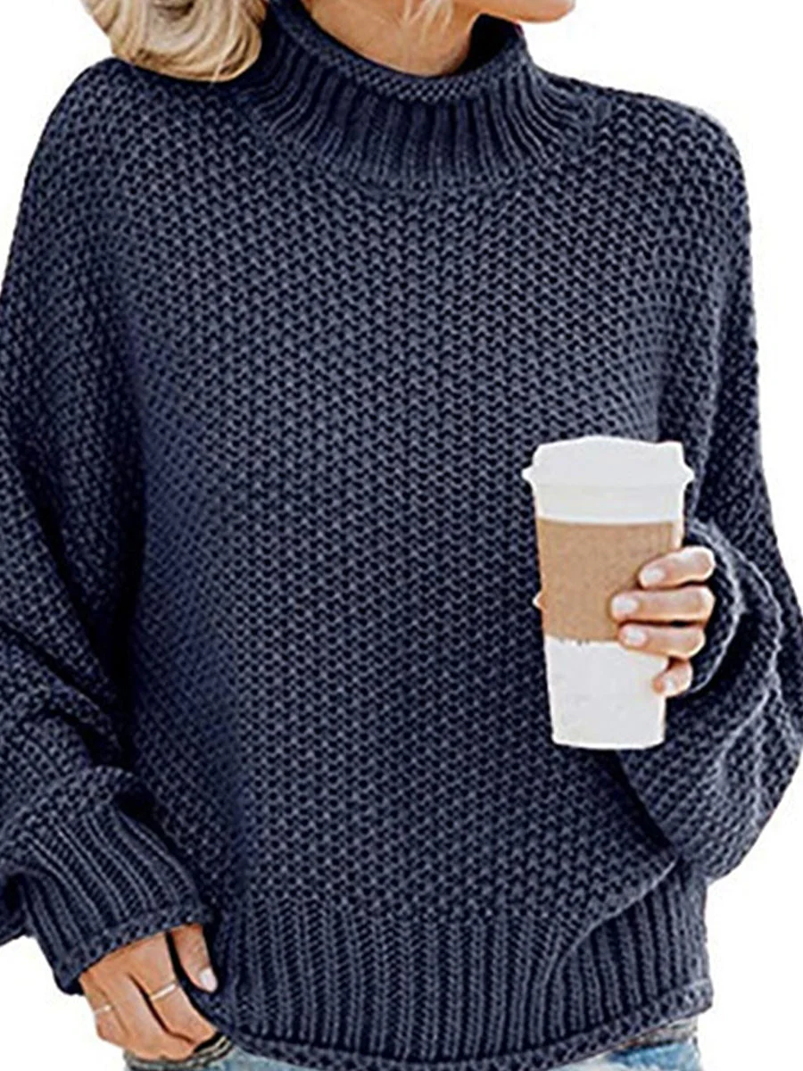 Agnes | Pullover with a turtleneck and dropped shoulders - Image 23