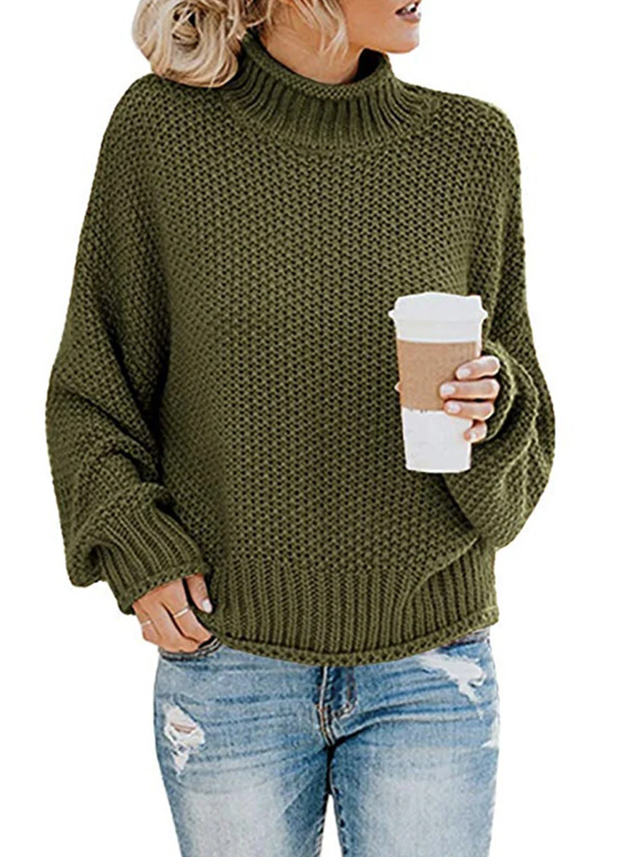 Agnes | Pullover with a turtleneck and dropped shoulders - Image 25