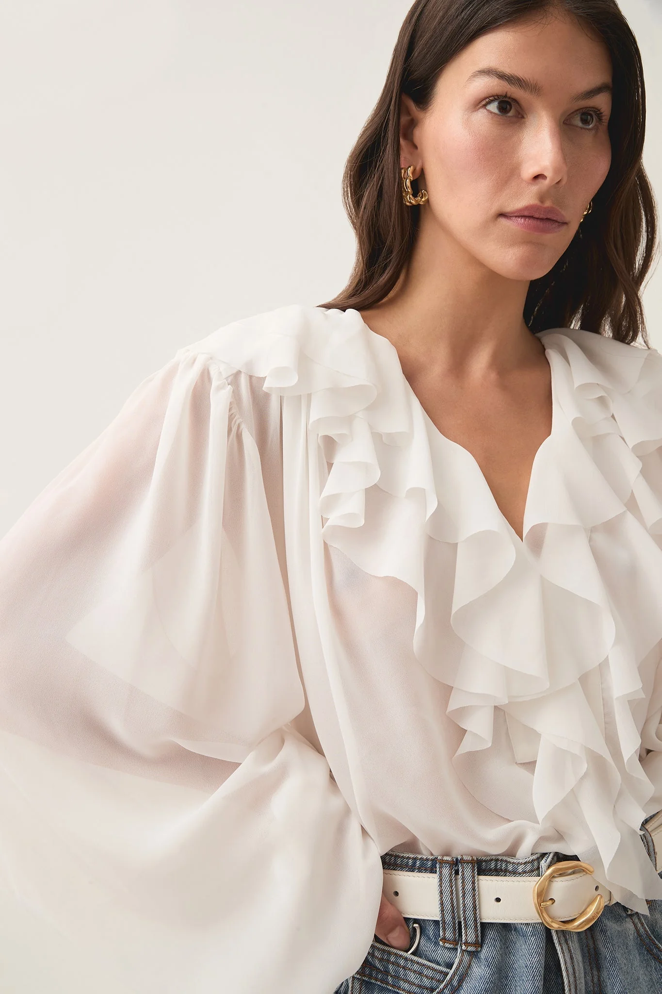 Agueda® | Women'S Playful Pom Pom Blouse Fun - Image 2