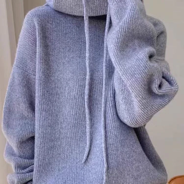 Agustina | Knitted hoodie for women - Image 7