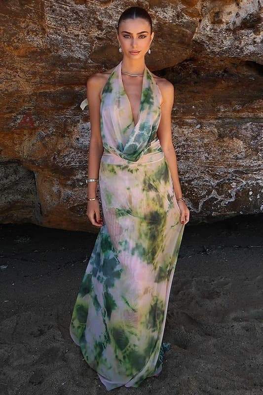Aída® | Printed Halterneck Maxi Dress - Image 15