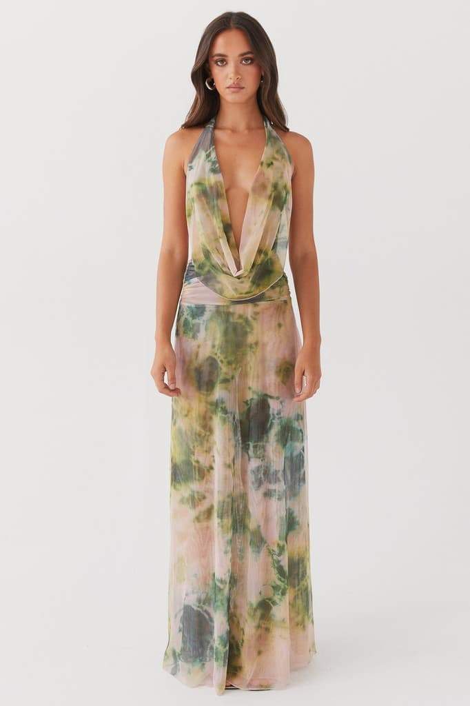 Aída® | Printed Halterneck Maxi Dress - Image 3
