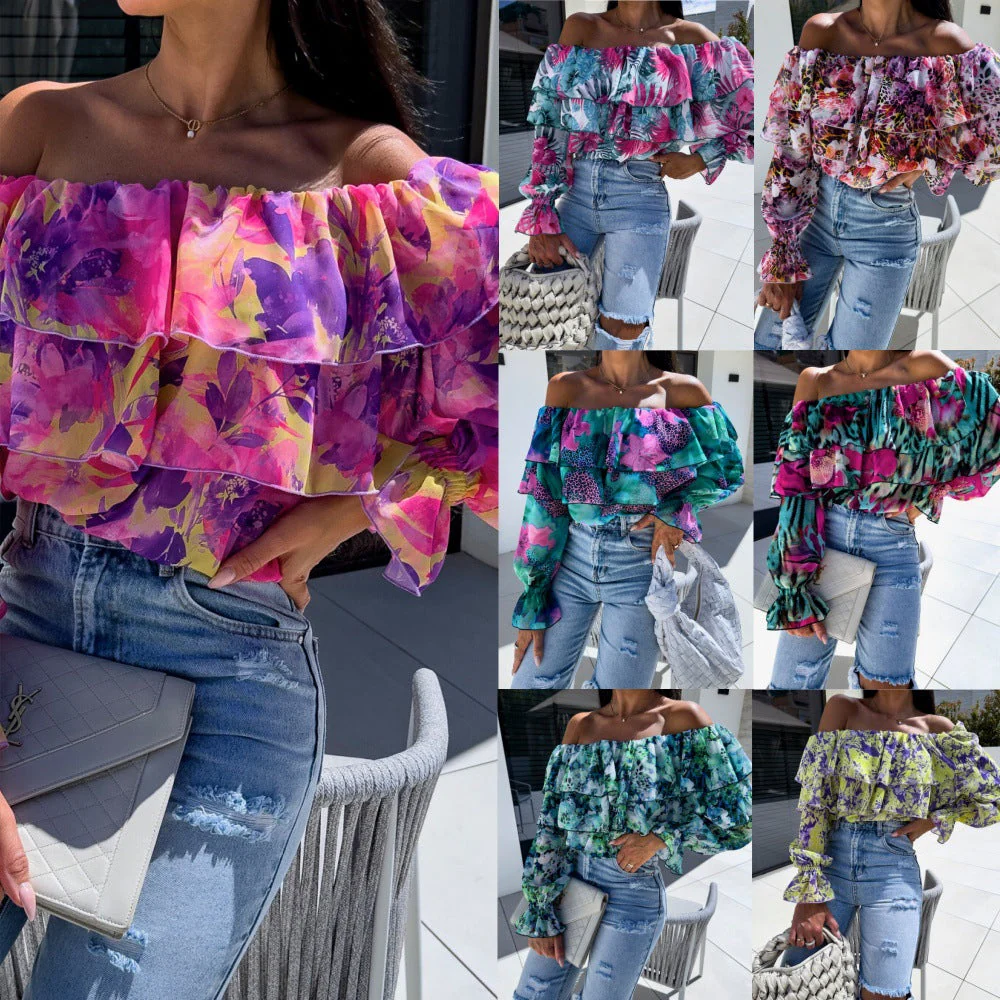Aída® | Women'S Ruffle-Style Blouse With Floral Pattern - Image 2