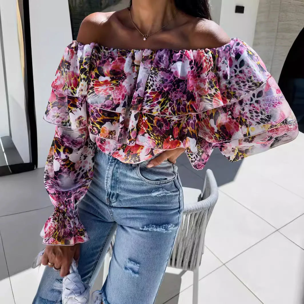 Aída® | Women'S Ruffle-Style Blouse With Floral Pattern - Image 3