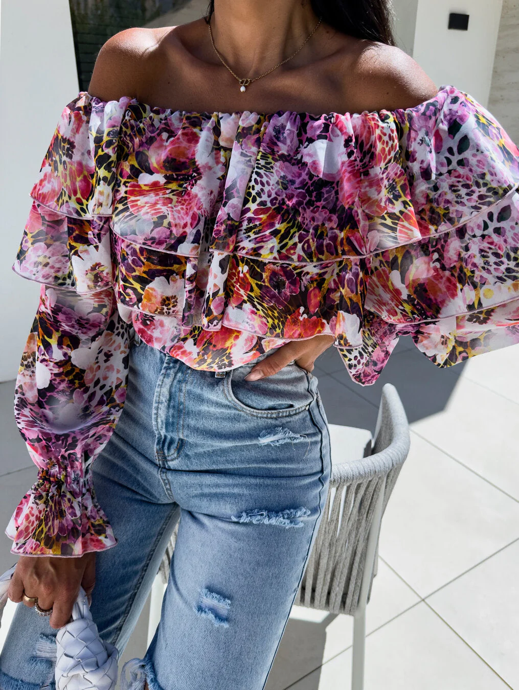 Aída® | Women'S Ruffle-Style Blouse With Floral Pattern - Image 9