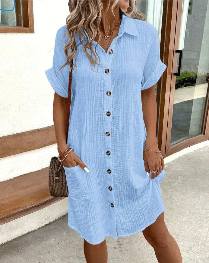 Ailín® | Airy Shirt Dress - Image 3