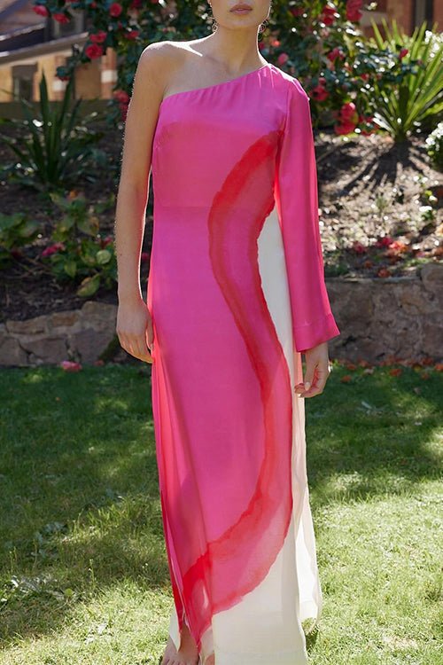 Aitana® | Stylish One-Shoulder Maxi Dress With Slit - Image 5