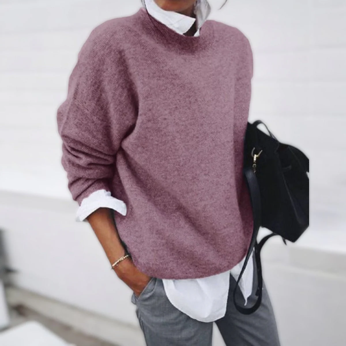 Alba | Timeless soft knitted sweater - Image 5