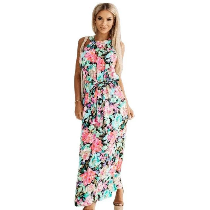 Alba® | Women'S Floral Maxi Dress With Adjustable Waist - Image 5