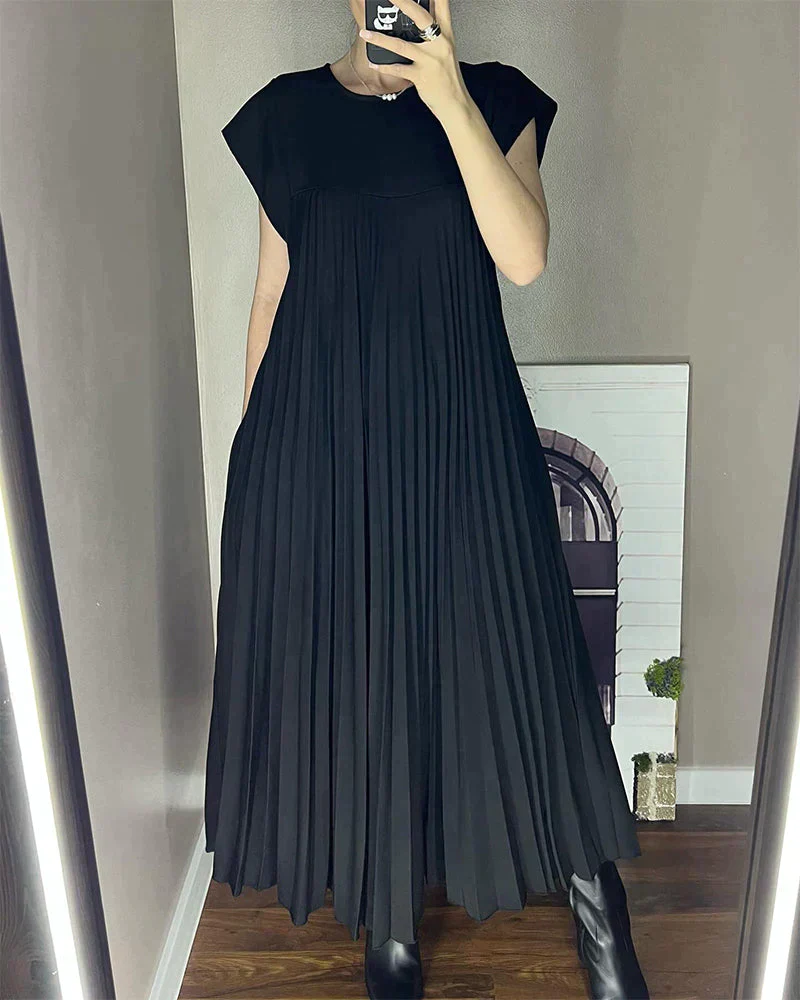 Aldina® | Sleeveless Dress With Pleats
