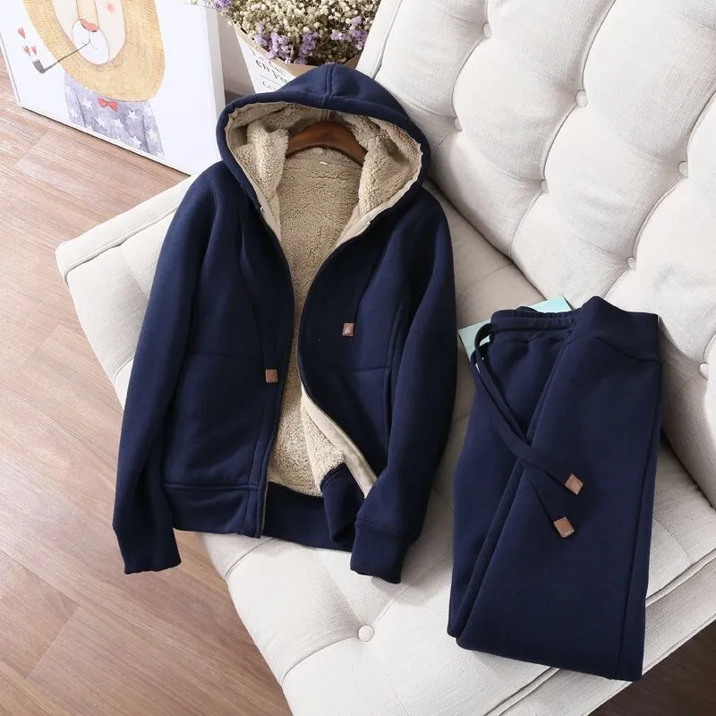 Aleida® | Sports set in plain fleece - Image 4