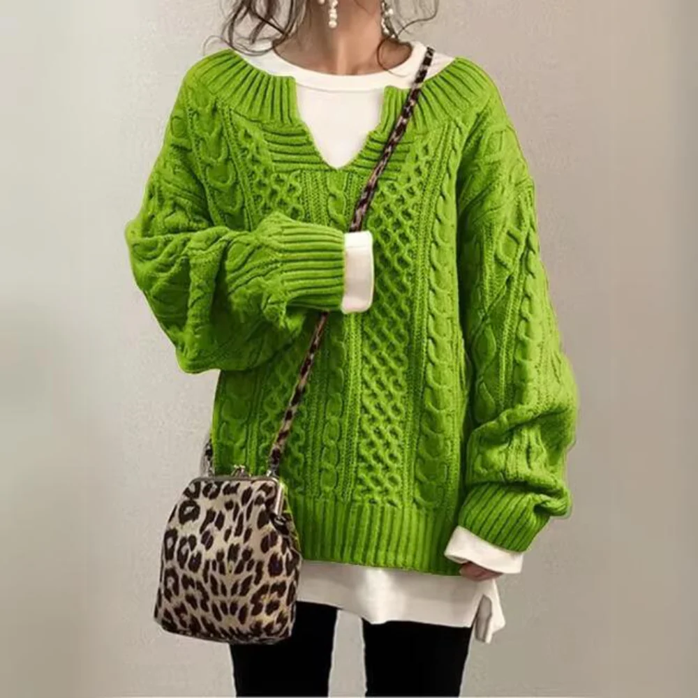 Aleida | Warm semi-open jersey - Image 3