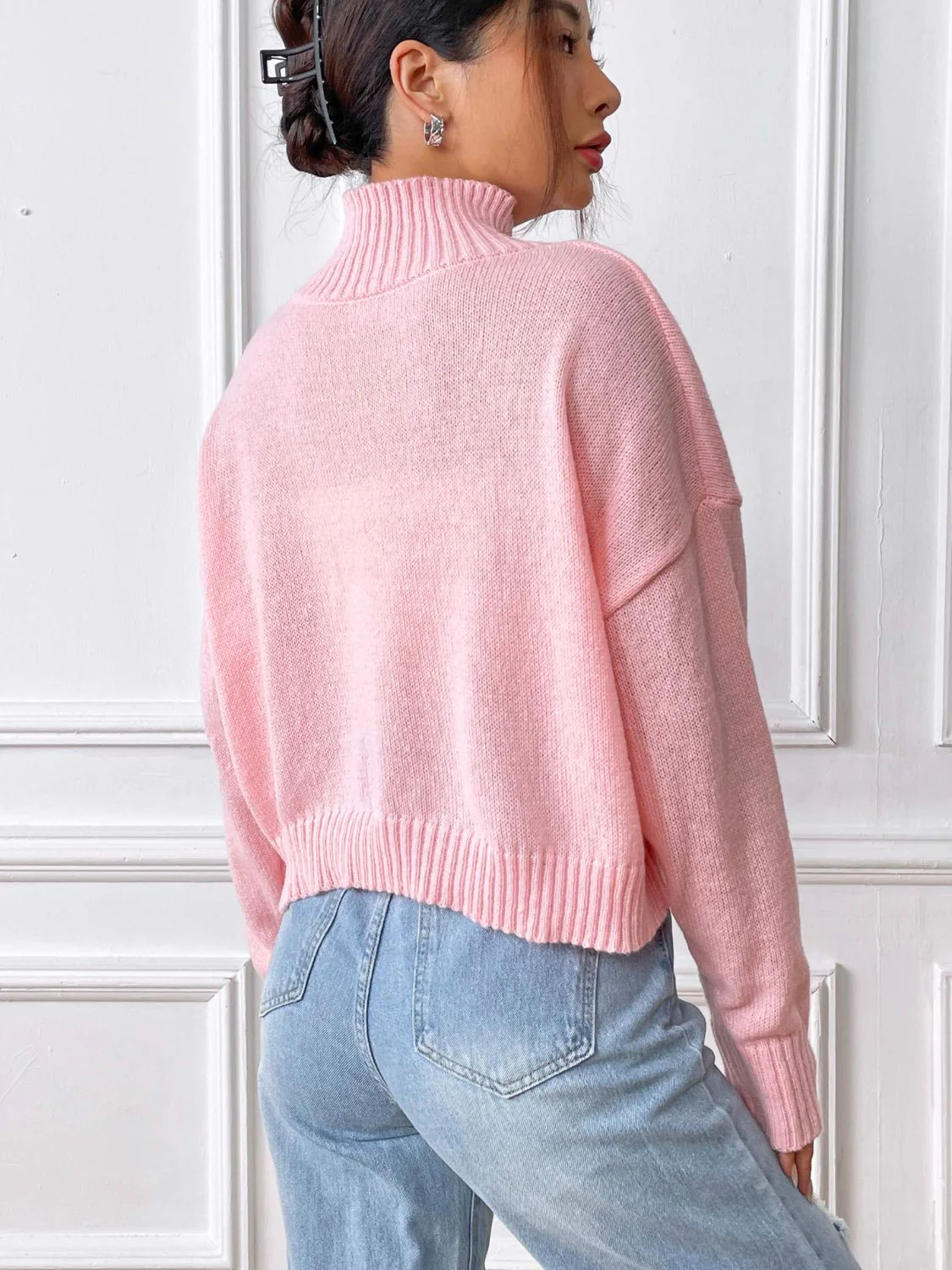 Alessa | Heart turtleneck with long sleeves - Image 2