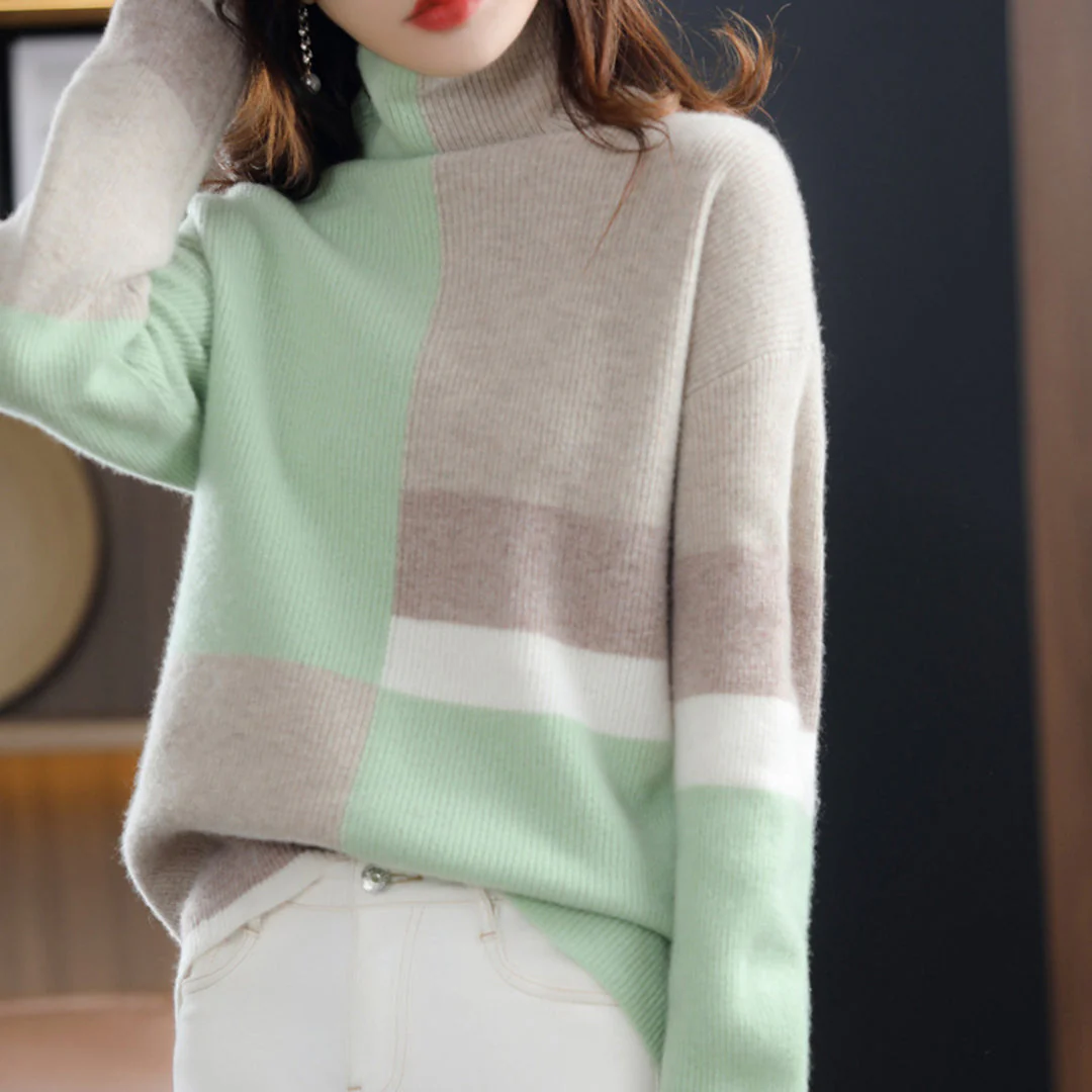 Alessia | Casual turtleneck sweater for women - Image 2