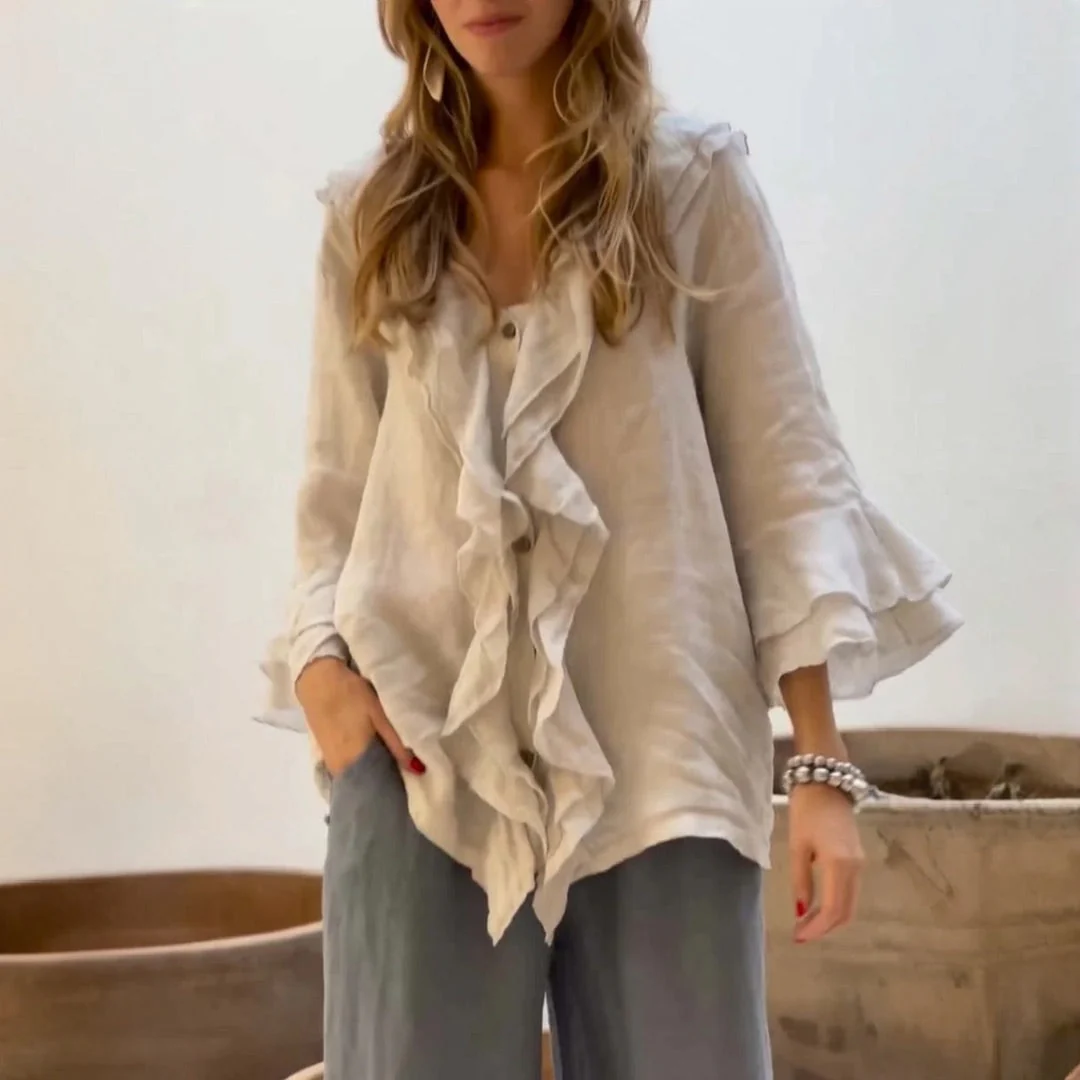 Alfhild® | Stylish Ruffle Blouse - Image 4