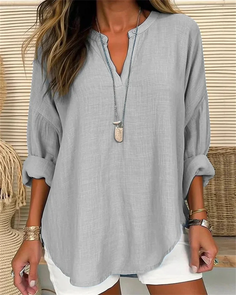 Alicia® | Linen Cotton Shirt In A Loose Fit - Image 2