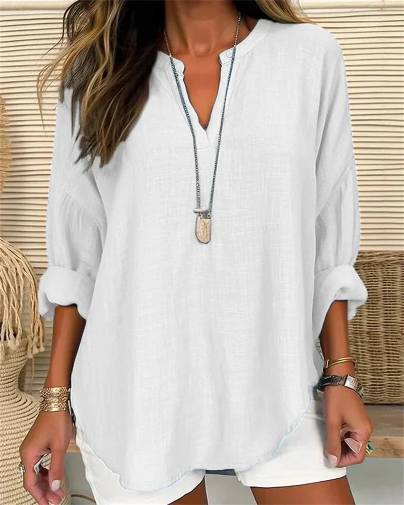 Alicia® | Linen Cotton Shirt In A Loose Fit - Image 4