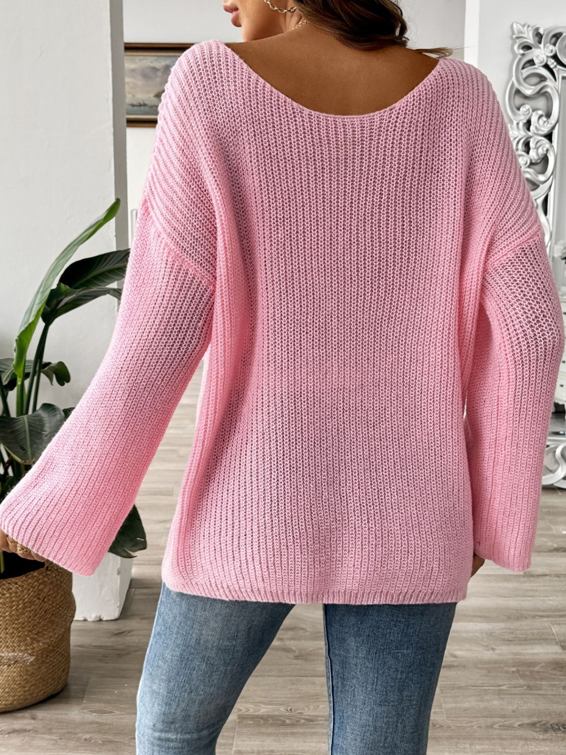Alida | Crew neck sweater with long sleeves - Image 2