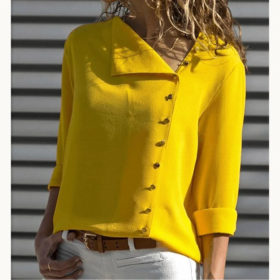 Alina® | Long-Sleeved Shirt With A Slanted Collar - Image 8